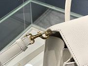 Dior 30 Montaigne St Honoré Grained Calfskin White Size 25x19x12 cm - 4