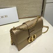 Dior 30 Montaigne Bag In Bronze Gold Size 25cm - 2