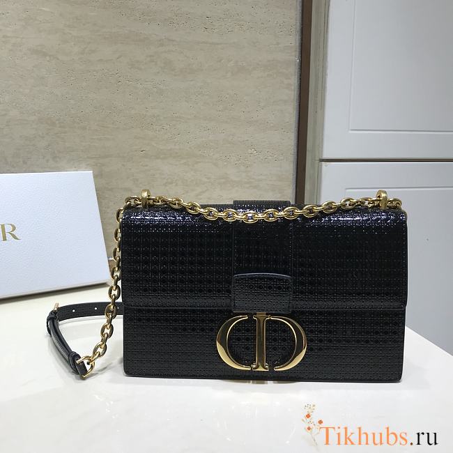 Dior 30 Montaigne Bag In Bronze Black Size 25cm - 1