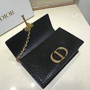 Dior 30 Montaigne Bag In Bronze Black Size 25cm - 4