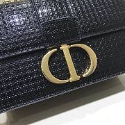 Dior 30 Montaigne Bag In Bronze Black Size 25cm - 5