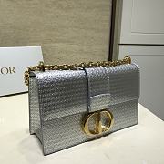 Dior 30 Montaigne Bag In Bronze Gray Size 25cm - 6