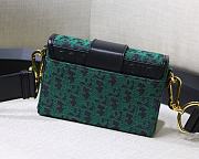  Dior 30 Montaigne Cowhide Mini Box Denim Green Size 17.5x11.5x5 cm - 6