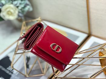 Montaigne Montaigne Three-Fold Wallet Red Size 10x8.5x2 cm