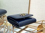  Montaigne Montaigne Three-Fold Wallet Dark Blue Size 10x8.5x2 cm - 3
