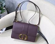 Dior 30 Montaigne Charcoal Purple  M9030 Size 24x17x8cm - 1