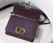 Dior 30 Montaigne Charcoal Purple  M9030 Size 24x17x8cm - 4