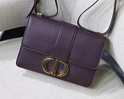 Dior 30 Montaigne Charcoal Purple  M9030 Size 24x17x8cm - 6