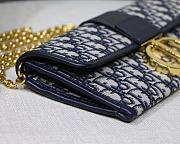 Dior 30 Montaigne Chain Clutch Blue Size 27.5x12x2 cm - 5