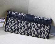 Dior 30 Montaigne Chain Clutch Blue Size 27.5x12x2 cm - 4