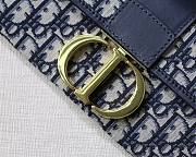 Dior 30 Montaigne Chain Clutch Blue Size 27.5x12x2 cm - 3