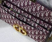 Dior 30 Montaigne Chain Clutch Red Size 27.5x12x2 cm - 5