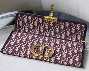 Dior 30 Montaigne Chain Clutch Red Size 27.5x12x2 cm - 2