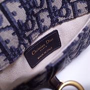 Dior Saddle Bag With Belt Oblique 1003L Size 18.5x11x2 cm - 6
