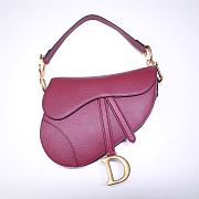 Saddle Bag Palm Pattern Red 6816 Size 25.5x20x6.5 cm - 4