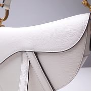 Saddle Bag Palm Pattern White Large 6816 Size 25.5x20x6.5 cm - 2