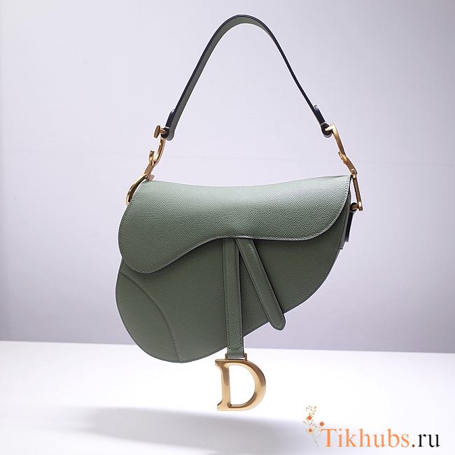 Saddle Bag Palm Pattern Green Large 6816 Size 25.5x20x6.5 cm - 1