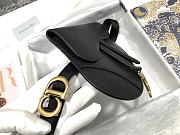 Dior Saddle Calf Waist Bag With Palm Print Black S5632 Size 20x17x2 cm - 5