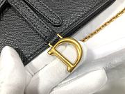 Dior Saddle Canvas Black Dior Oblique S5620 Size 22x14.5x4.5 cm - 4
