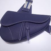 Dior Pre-Fall Men's Saddle Bag Dark Blue 83146 Size 20x28.6x5 cm - 2