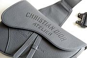 Dior Pre-Fall Men's Saddle Bag Gray 83146 Size 20x28.6x5 cm - 2