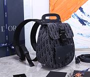 DIOR Saddle Backpack Black 93313 Size 19x27.5x11.5 cm - 6