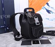 DIOR Saddle Backpack Black Bee 93313 Size 19x27.5x11.5 cm - 5