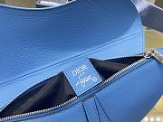 Dior Saddle Bag Unisex Sky Blue Cowhide 093 Size 20x28.6x5 cm - 2