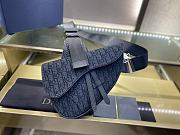 Dior Saddle Bag (Couple Style) Latest Fabric 093 Size 20x28.6x5 cm - 2