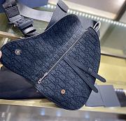 Dior Saddle Bag (Couple Style) Latest Fabric 093 Size 20x28.6x5 cm - 6