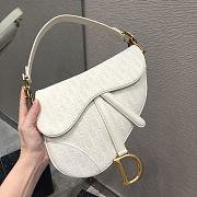 Dior Saddle Hot Bag White Size 25.5 cm - 1