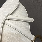 Dior Saddle Hot Bag White Size 25.5 cm - 2