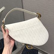 Dior Saddle Hot Bag White Size 25.5 cm - 3