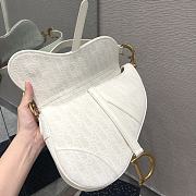 Dior Saddle Hot Bag White Size 25.5 cm - 4