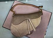 Dior Saddle Grained Calfskin Handbag M0446 Size 25.5x20x6.5 cm - 2