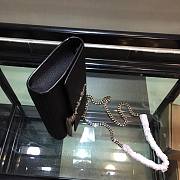 YSL Classic Saint Laurent Shoulder Bag Metal Chain Black 354119 Size 24x14.5x5.5 cm - 4