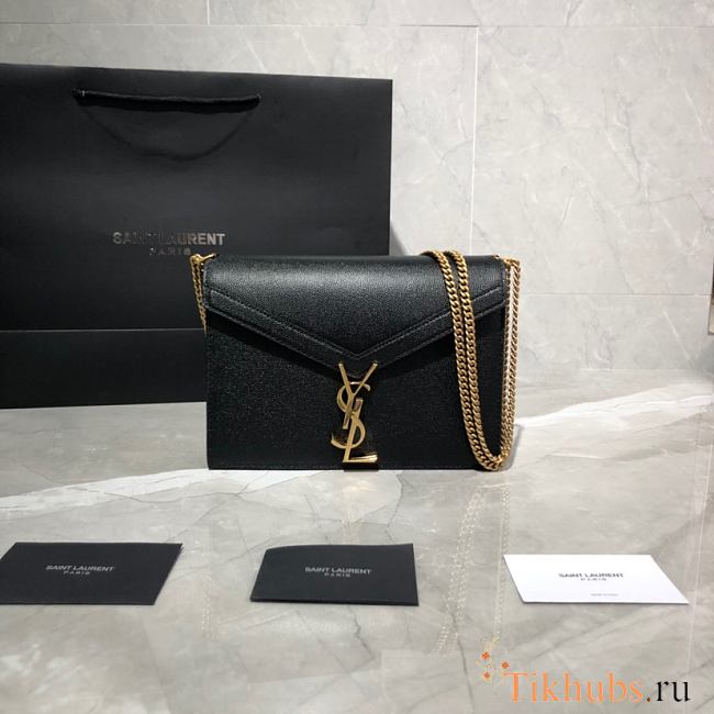 YSL Saint Laurent Cassandra Monogram Black 532750 Size 22x16.5x5.5 cm - 1