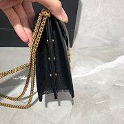 YSL Saint Laurent Cassandra Monogram Black 532750 Size 22x16.5x5.5 cm - 3