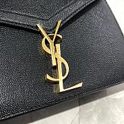 YSL Saint Laurent Cassandra Monogram Black 532750 Size 22x16.5x5.5 cm - 6