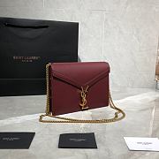 YSL Saint Laurent Cassandra Monogram Dark Red 532750 Size 22x16.5x5.5 cm - 2