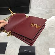 YSL Saint Laurent Cassandra Monogram Dark Red 532750 Size 22x16.5x5.5 cm - 6