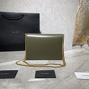 YSL Saint Laurent Cassandra Monogram Frosted  Green 532750 Size 22x16.5x5.5 cm - 3