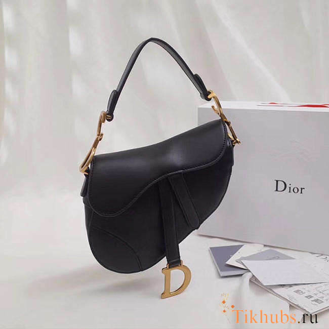  Dior Saddle Bag Original Leather black M0446 Size 20x16x7 cm - 1