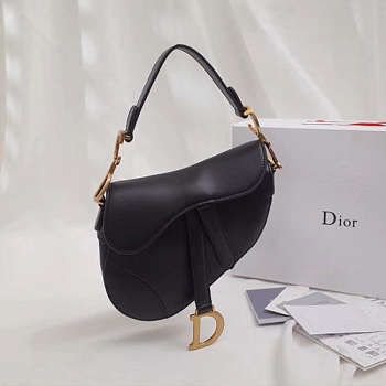  Dior Saddle Bag Original Leather black M0446 Size 20x16x7 cm