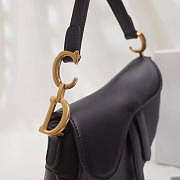  Dior Saddle Bag Original Leather black M0446 Size 20x16x7 cm - 5