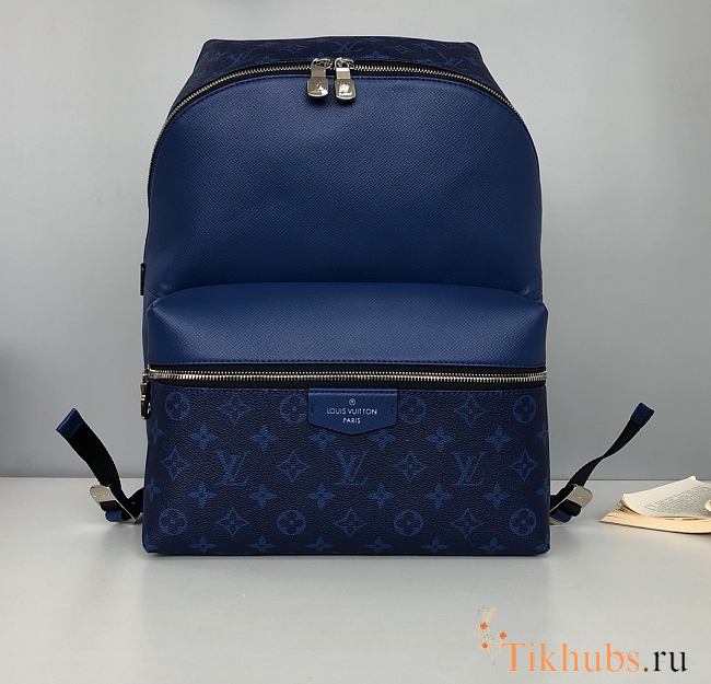 LV DISCOVERY BACKPACK PM Blue M30229 Size 37x40x20 cm - 1