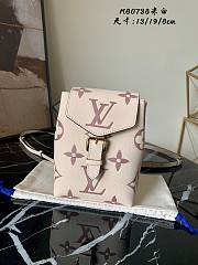 LV Mini White Backpack Beige M80738 Size 13x19x8 cm - 1