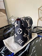 LV Mini White Backpack Black M80738 Size 13x19x8 cm - 5