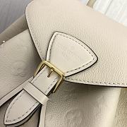 LV Montsouris Backpack Embossed Leather Cream M45410 Size 27.5x33x14 cm - 6