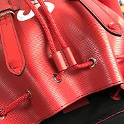 LV Supreme Water Ripple Backpack Red M41709 Size 34x13x47 cm - 2